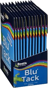 Bostik Blu-tack Mastic Adhesive Handy Pack Ref 801103 12 Pack Blue view 2
