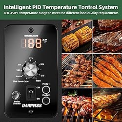 DAMNISS Pellet Smoker Grill Combo, Portable