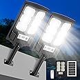 Solar Lights Outdoor Waterproof, Wide Angle Solar Flood Lights Outdoor Dusk to Dawn, Solar Street Lights Outdoor Motion Sensor with Remote, Super Bright LED Solar Security Lights for Yard 2-PACK