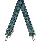 KEDZIE Embroidered Interchangeable Bag Straps Adjustable Length 55” Handbag Purse 2-inch Wide Guitar Style Crossbody Strap