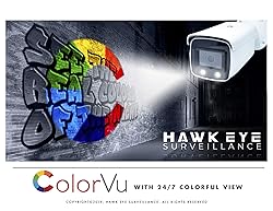 4MP Full Time Color PoE IP Camera - Compatible with