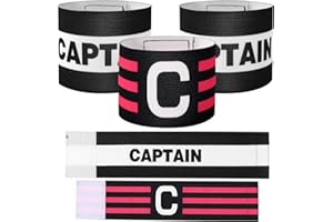 3pcs Captain Armbands Soccer, Adjustable Leader Football Arm Bands Breathable Soccer Captain Armband Sport Accessory for Foot