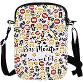 WCGXKO Bus Monitor Gift Bus Monitor Survival Kit Zipper Crossbody Purses Bag Messenger Bag (Bus Monitor CR)