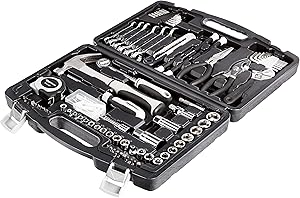 AmazonBasics 131-Piece General Household Home Repair and Mechanic's Hand Tool Kit Set