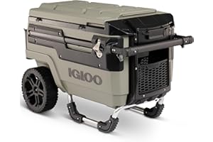 Igloo Trailmate Journey 70Qt Wheeled Cooler, Insulated Hard Shell Ice Chest