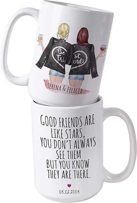 long distance friendship mugs
