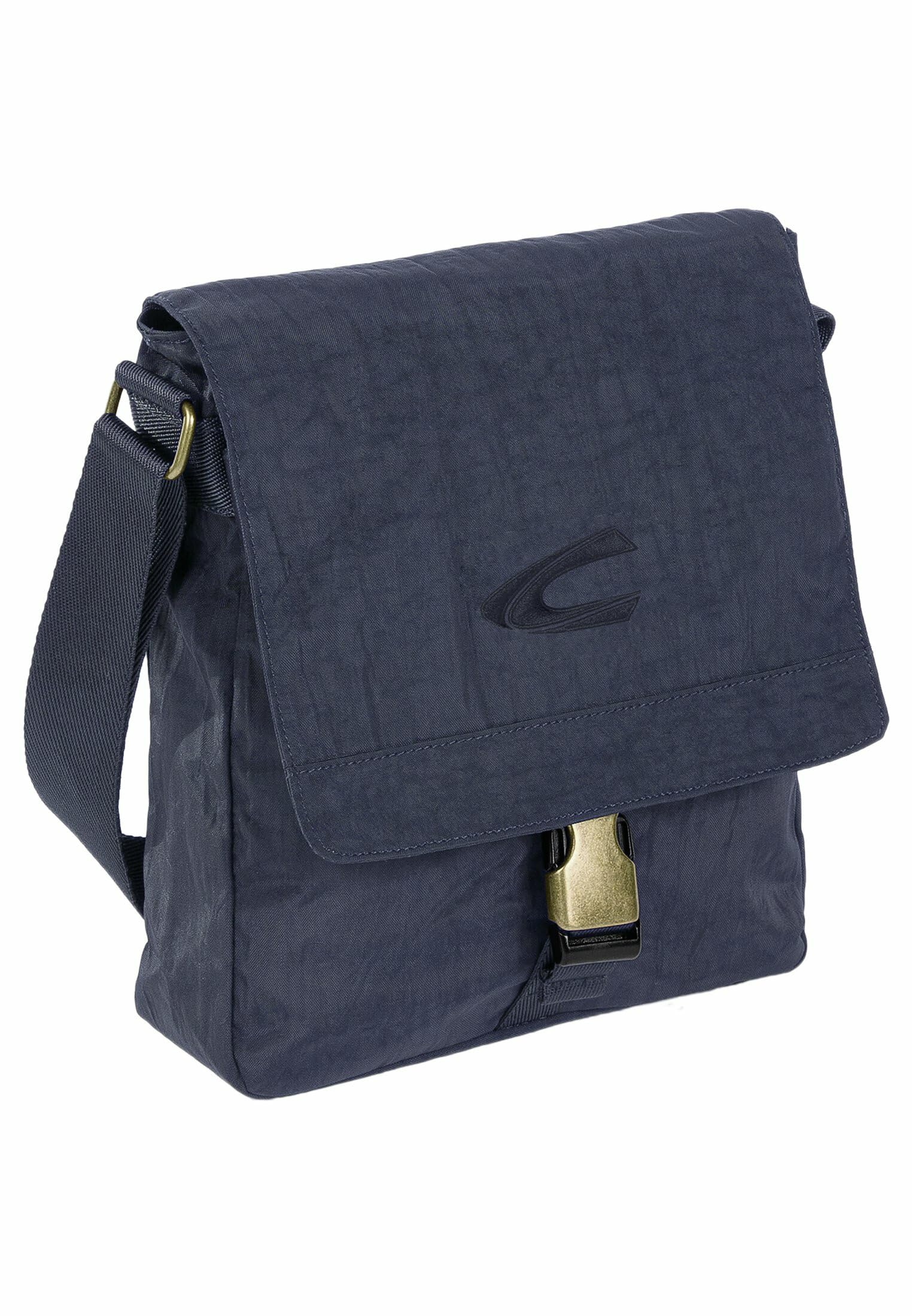 camel active Journey Men's Shoulder Bag, blue, 22x7x26, 000384