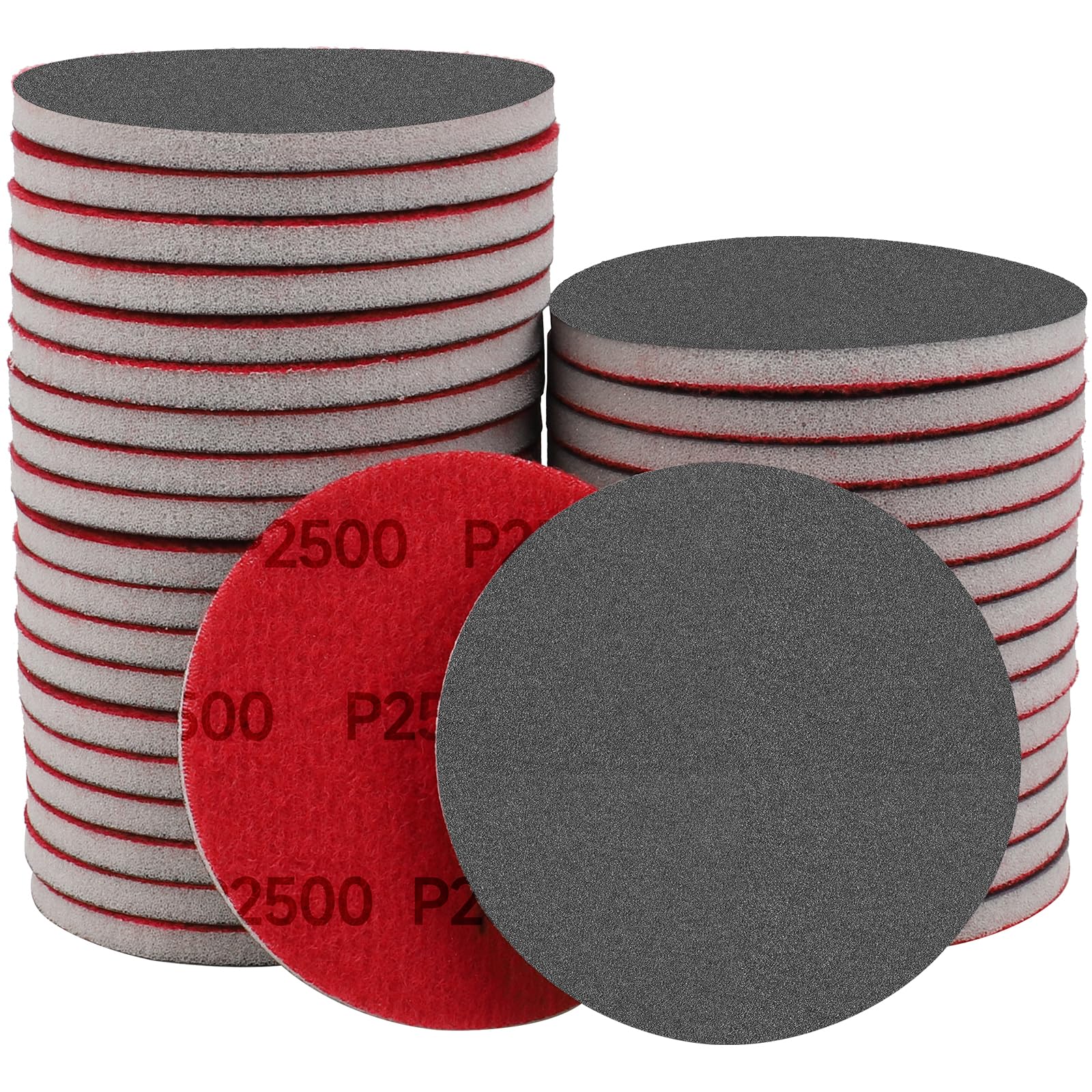 Shineboc Sanding Sponge Set 2500 Grit Sanding Pads, Flexible Sandpaper Block Coarse and Fine, Foam Sanding Pads Washable and Reusable, Wet and Dry Sandpaper