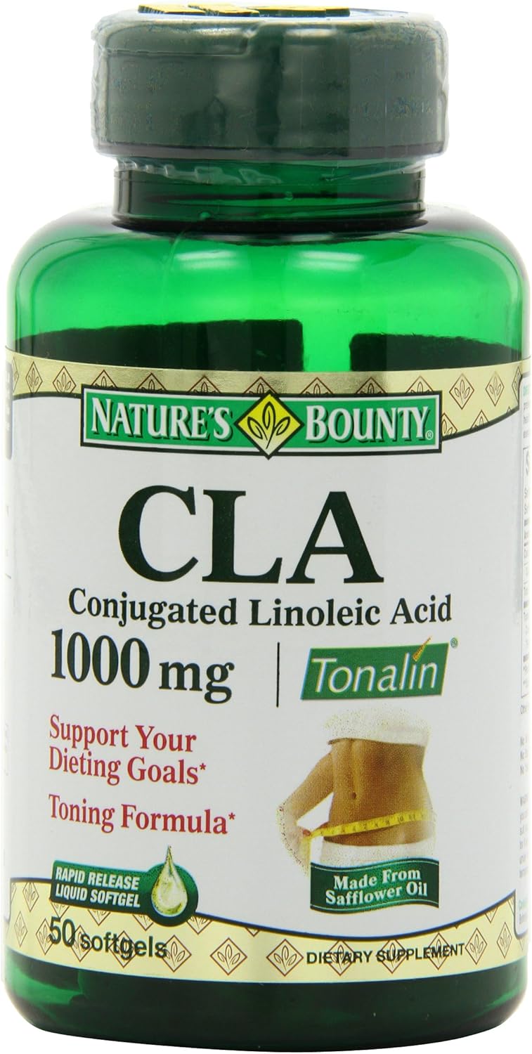 Nature's Bounty Tonalin Pills and Dietary Supplement, Diet and Body Support, 1000 mg, 50 Softgels: Health & Personal Care