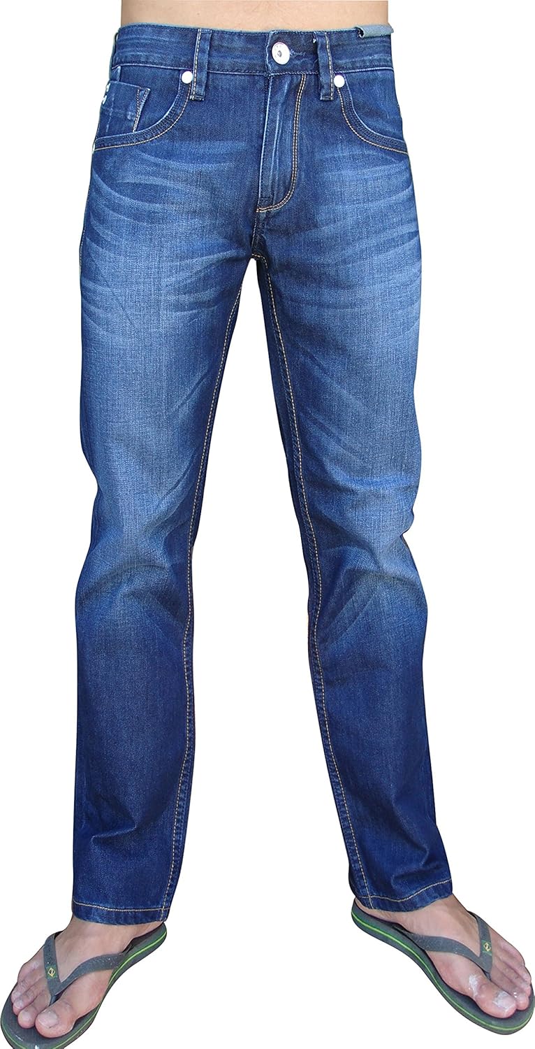 Men's 14 oz Slim Straight Fit Premium Denim Jeans SW30338m
