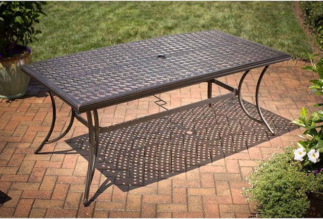 Amazon Com Agio Heritage7pc 7 Piece Heritage Dining Set Garden Outdoor