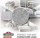 X-Protector Chair Pads 48 Pcs Felt Furniture Floor Protectors 25mm view 2