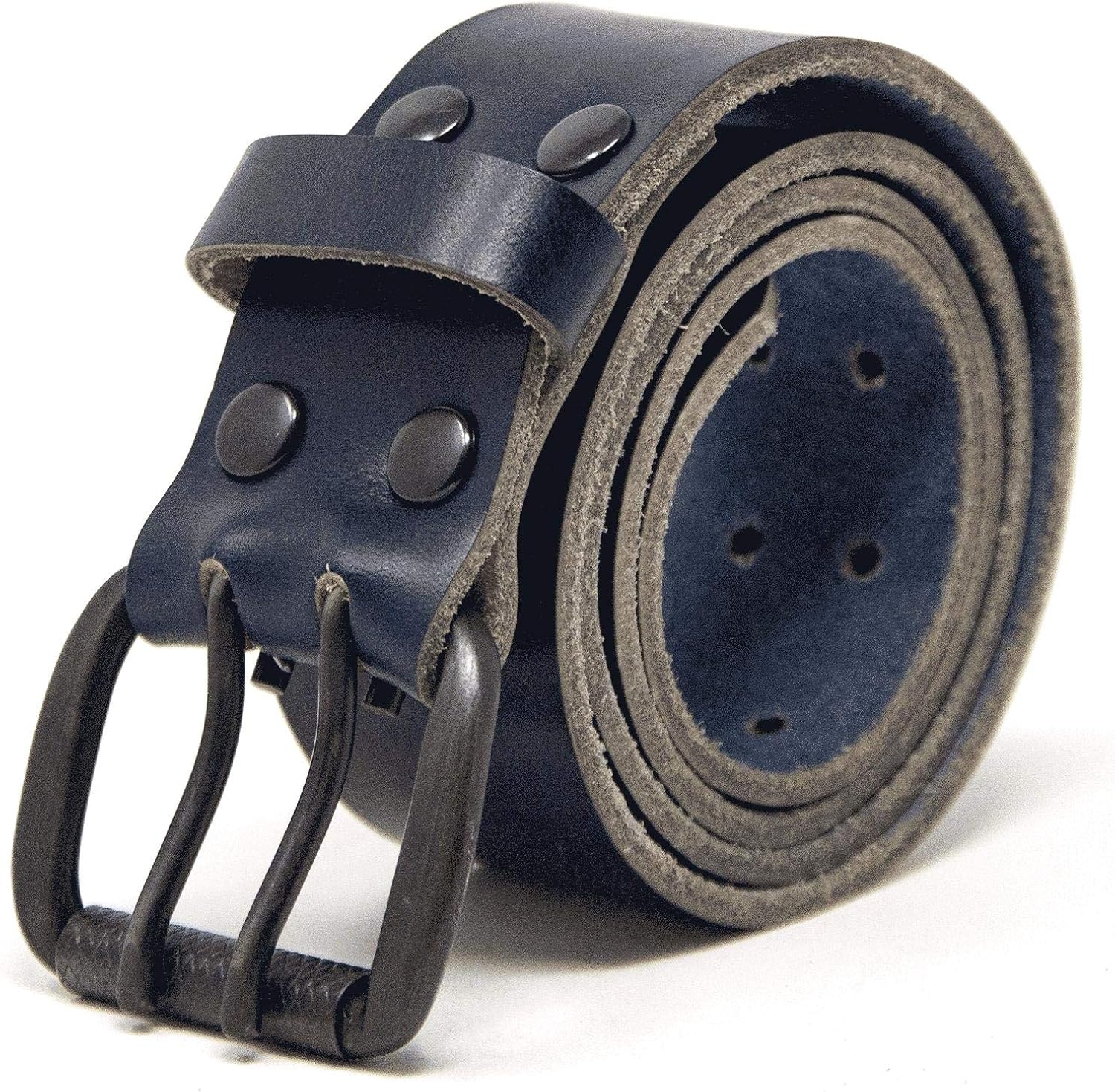 Logical Leather Men's Work Belt Heavy Duty Genuine Full Grain Leather