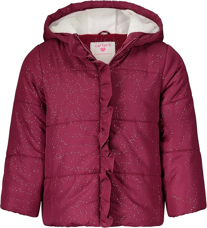 Carter's Baby Girls' Fleece Lined Puffer Jacket Coat Amazon.co.uk