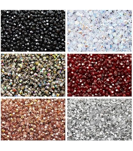 100pcs 3mm Jet Black Czech Glass Beads - Faceted Fire Polished Beads For Jewelry Making - View #7