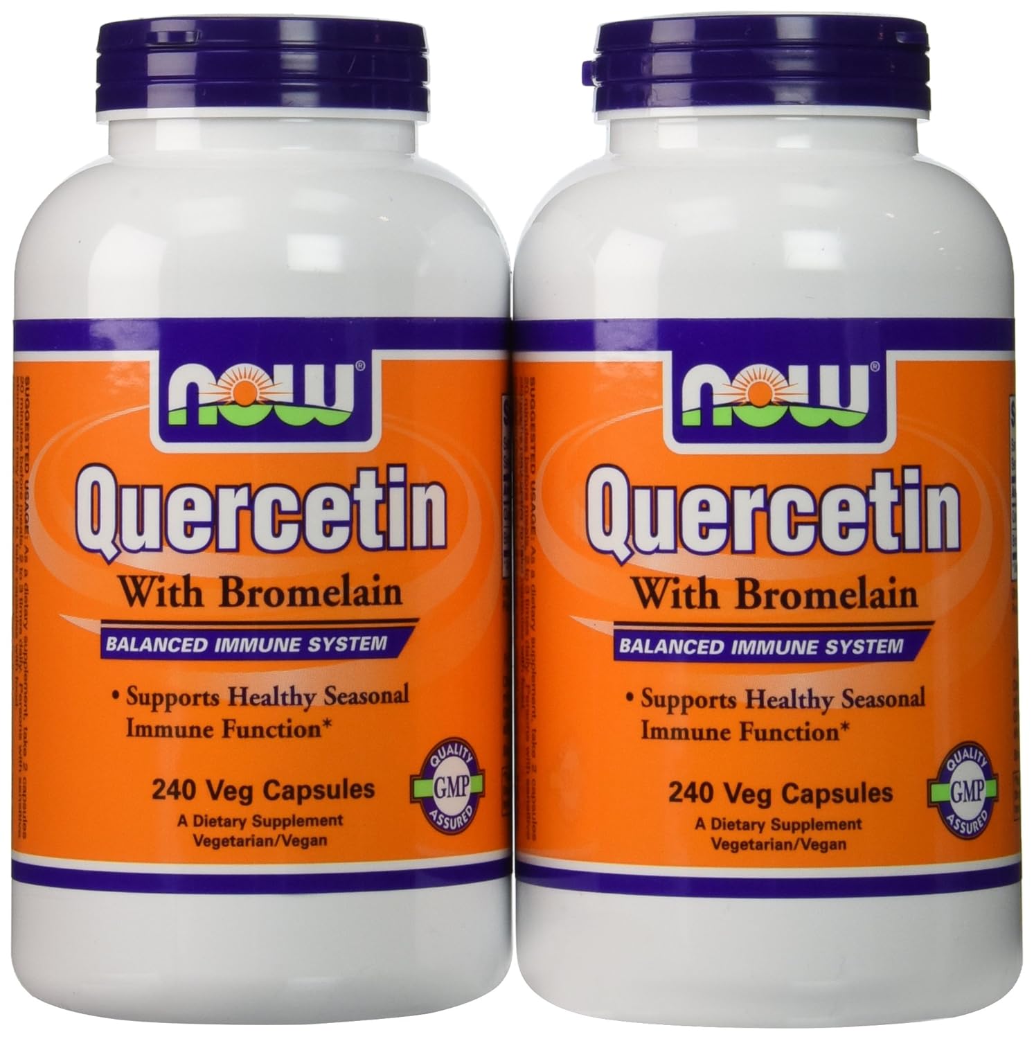 Now Foods Quercetin with Bromelain Veg Capsules480 2 Pk X 240 632687761389
