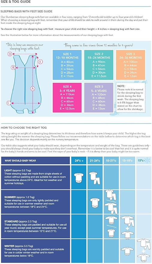 which tog sleeping bag