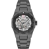 MEGIR Men's Automatic Watch with Mechanical Movement &amp; Exhibition Back, 40mm Alloy Case, Mineral Crystal, Stainless Steel Butterfly Clasp Band, Luminous Hands, 3ATM Water Resistant,Stylish Gift