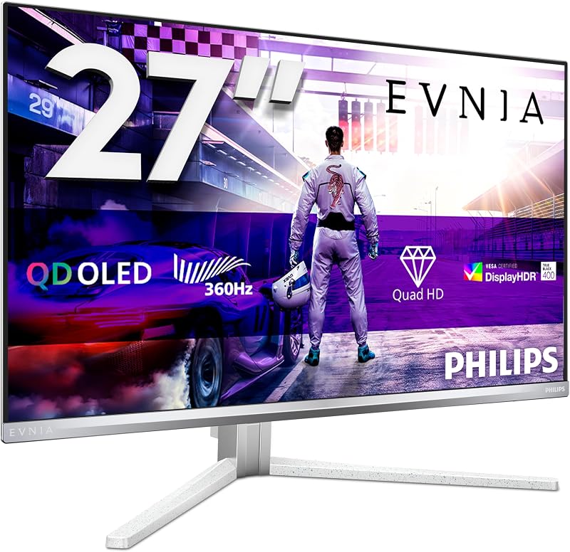 Philips Evnia 27M2N8500 27 Inch OLED QHD 360 Hz FreeSync G-Sync HDR400
