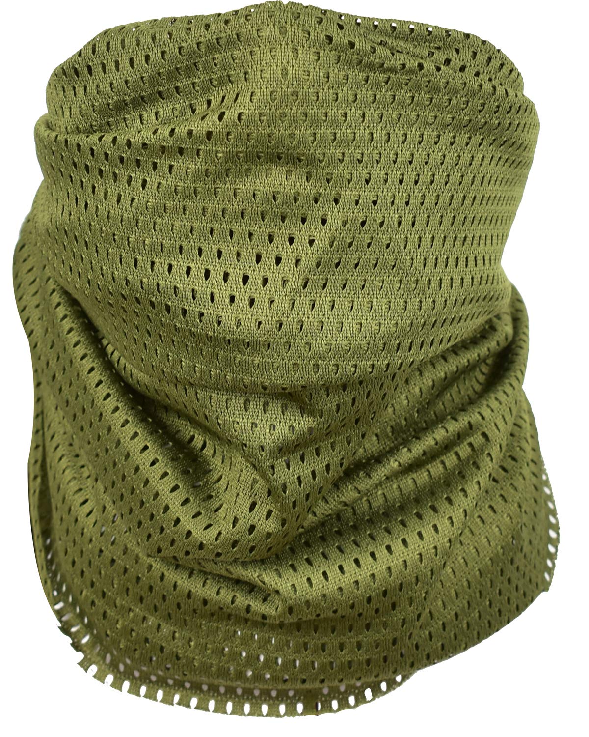 QMFIVE Tactical Camouflage Scarf, Men and Women Multi-purpose Military Headband Style Head Wrap Face Mesh Neckerchief for Combat,Hunting,Climbing,Hiking,Cycling Outdoor activity (A-OD)