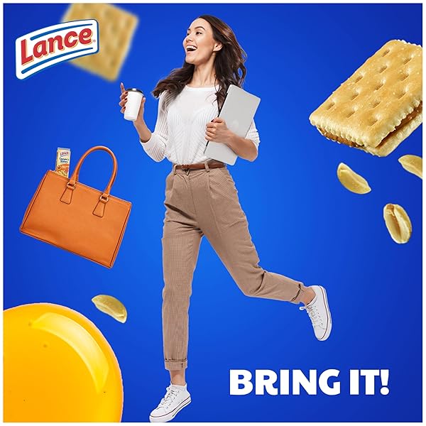 LANCE SANDWICH CRACKERS, CAPTAIN’S WAFERS PEANUT BUTTER AND HONEY, 10 PACKS, 6 SANDWICHES EACH