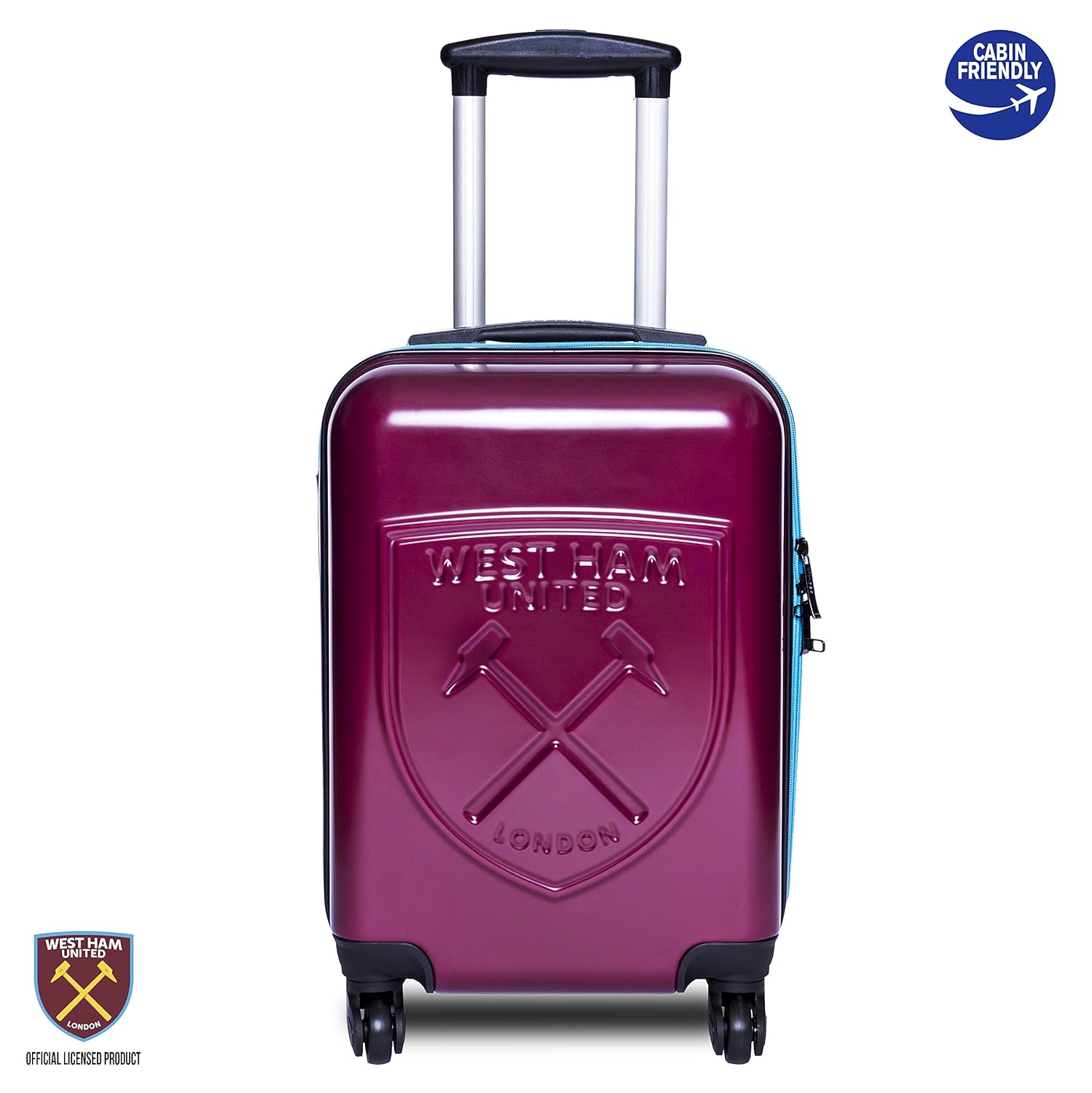 West Ham Fc Cabin Friendly Suitcase Official Licensed Travel