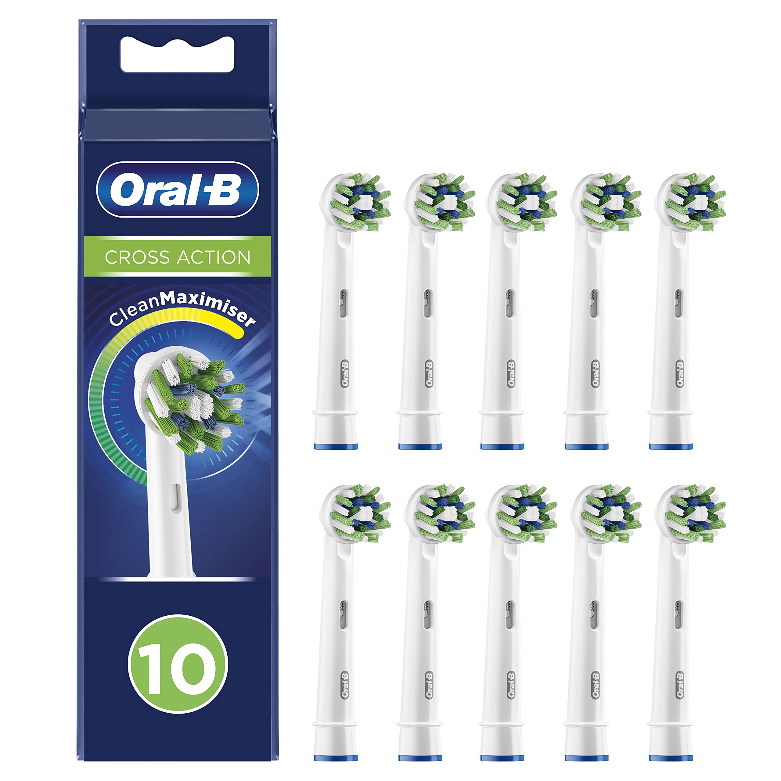 Oral-B, Pack of 10 Toothbrush Heads, White