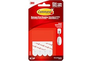 Command Refill Strips, Small, White, 20-Strips (17022-ES)