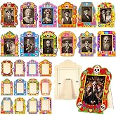 Fuutreo 12 Pcs Dia De Los Muertos Altar Decor Day of The Dead Picture Frame | 4