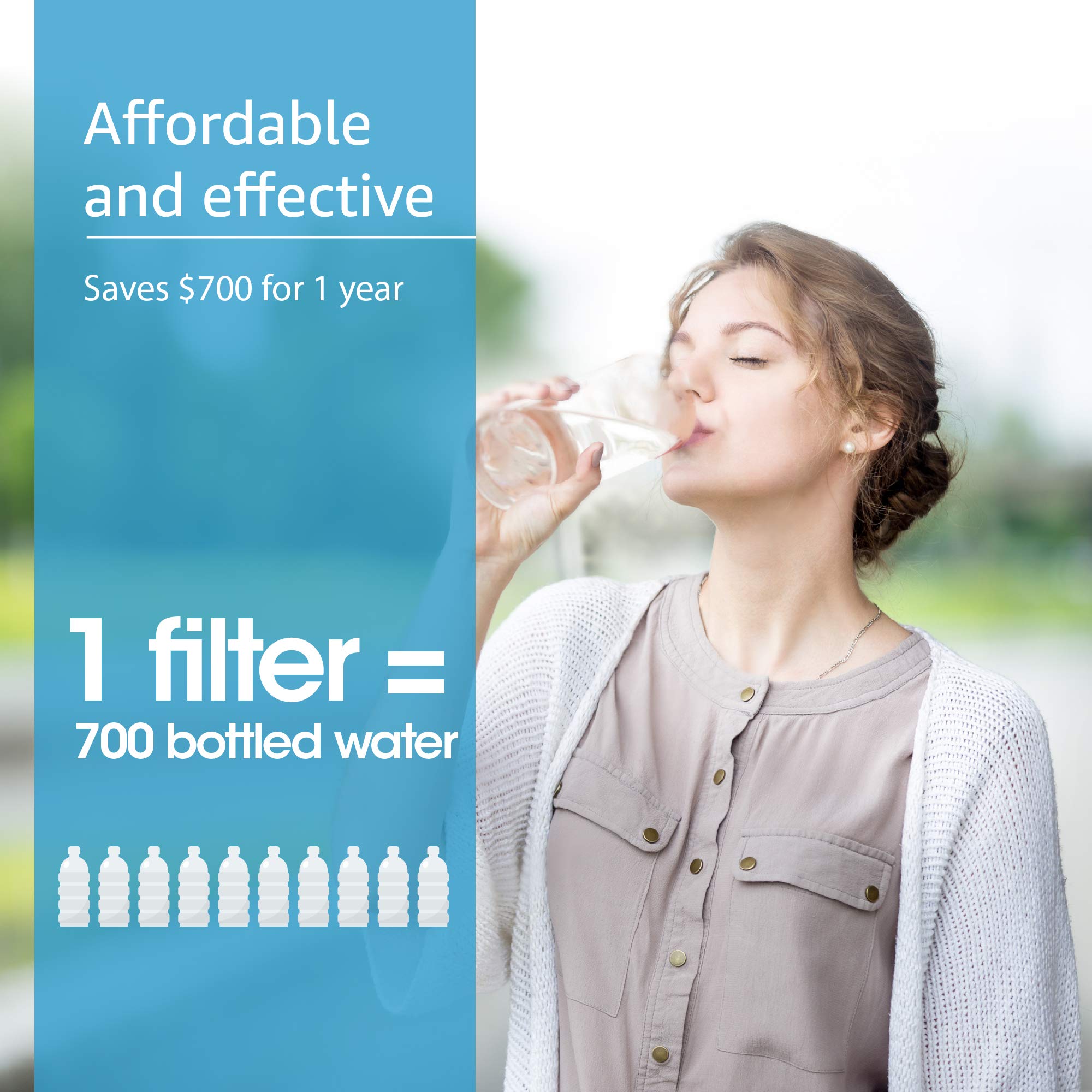 AQUACREST RF3375 NSF Certified Water Filter, Compatible with Pur® RF-3375 (RF33752V2) Faucet Replacement Water Filter, PUR®, PUR®PLUS Faucet Filtration Systems (3 Count, Packing May Vary)