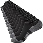 COOVAN No Show Mens Low Cut Short Socks Casual Invisible Loafer Flat Sock, Mens Athletic No Slip Grip Socks (7 pairs)