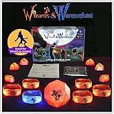 A Magical Glow-in-The-Dark Outdoor Game: Wizards & Werewolves: | 4-10 Players | Scavenger Hunt | Halloween Games for Kids | O