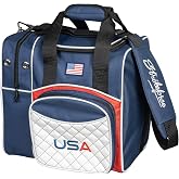 KR Strikeforce Flexx Single Tote Bowling Bag with Side Shoe Compartment, Front Accessory Compartment