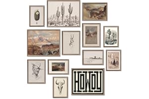 TWNSLLA Western Decor Vintage Western Wall Decor,Farmhouse Cowboy Decor Wall Art,Boho Ranch Landscape Art Prints Canyons Cacti Desert Southwestern Wall Decor Aesthetic Pictures,Rustic Southwestern Artwork Prints for Room Bedroom Bathroom Decoration,Unframed