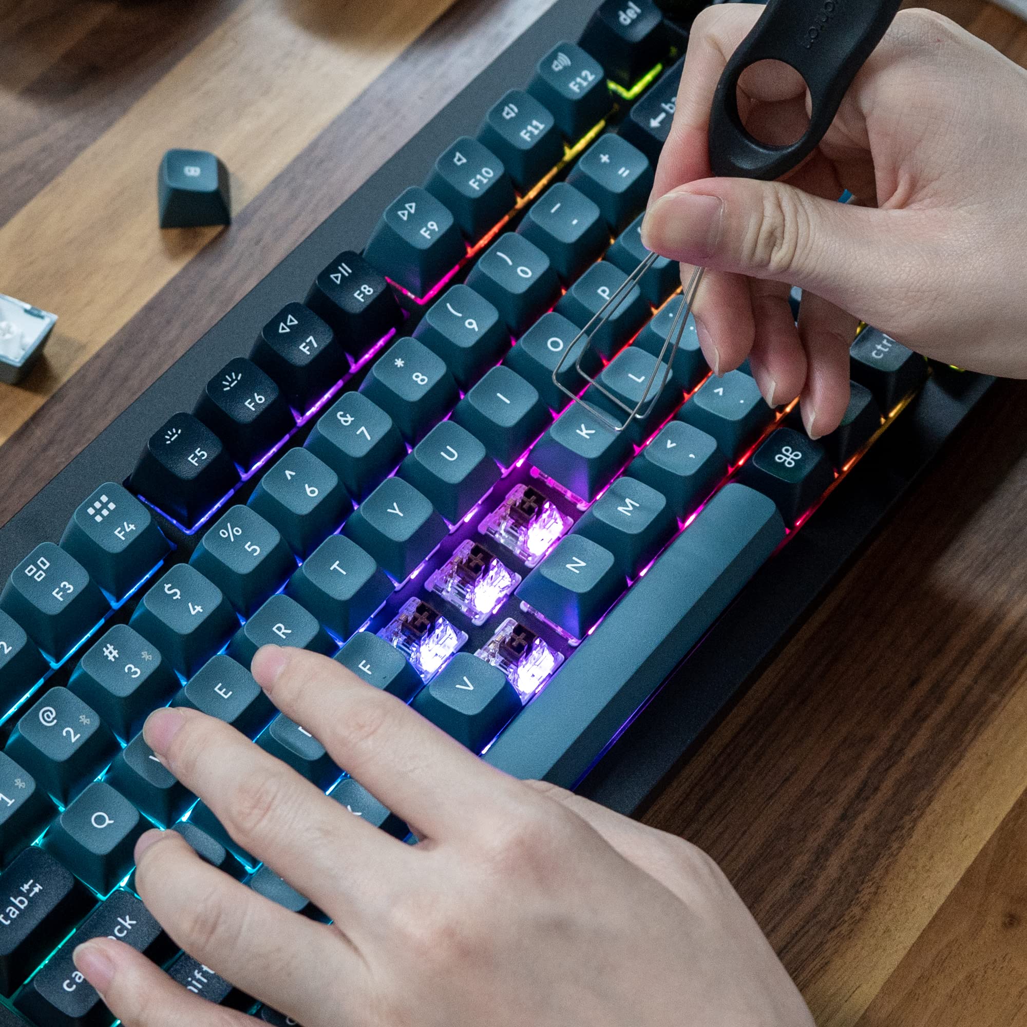Keychron Q1 Pro Wireless Custom Mechanical Keyboard, QMK/VIA Programmable Full Aluminum 75% Layout Bluetooth/Wired RGB with Hot-swappable Keychron K Pro Brown Switch Compatible with Mac Windows Linux