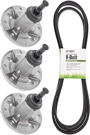 8ten Flat Belt Spindle Kit Set For John Deere Gy20867 Gy21099 Gx21395 D170 G110 190c La150 La175 54 Inch Cut Deck