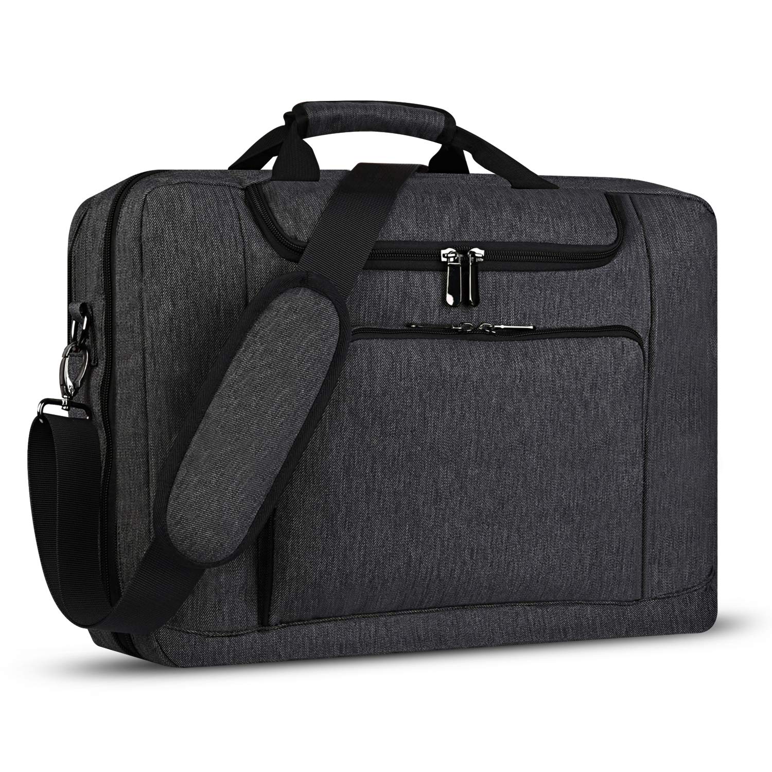 BERTASCHE Men's Business Briefcase 17.3 Inch Laptop Bag Expandable Computer Messenger Handbag… — image 1
