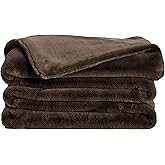 UnHide Lil’ Marsh Faux Fur Blanket - Lightweight, Soft Throw Blanket - Machine Washable - Ideal for Bed, Couch, or Reading Chair- Medium (60" x 80") Chocolate Hair
