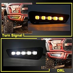 Ford Raptor Fog Lights with Switchback LED Turn