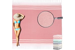 Yongoes Oversized Turkish Beach Towel Blanket Cotton Giant XL Sandproof Towels Huge Linen XXL Extra Large Big Throw Quilt Blankets for Adults Cloud Travel Camping Glamping Accessories Essentials