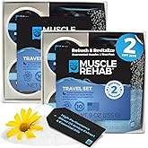 Muscle Rehab Sports Recovery Intro Gift Set (2) Sets- Fast-Absorbing Muscle Soak for Post-Workout or Run - Bath Bombs and Soak for Sore Muscles - Foot or Hand Soak Bombs - Soothe Joints, Pain Relief