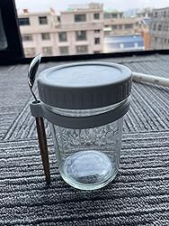 SMARCH Overnight Oats Jars with Lid and Spoon Set