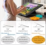 MOZOOSON 1000 Piece Jigsaw Puzzle Board with Adjustable Stand 6 Trays view 2