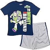 Disney Pixar Lightyear Buzz Lightyear Graphic T-Shirt Mesh Shorts Outfit Set Toddler to Big Kid