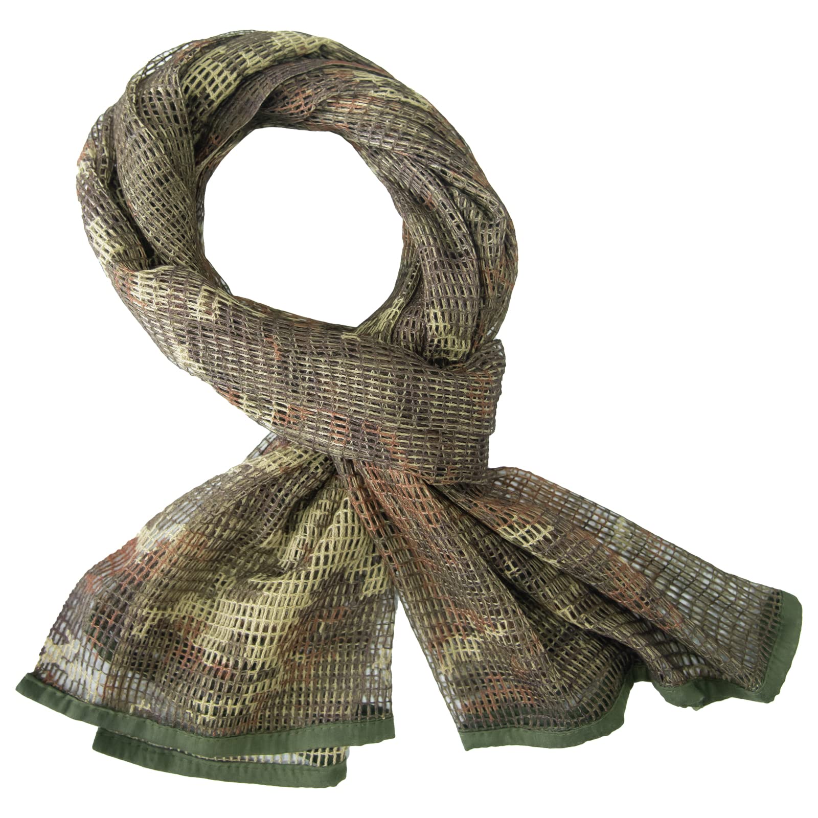 Tongcamo Sniper Veil Netting Camo Scarf Men Camo Gun Wrap for Hunting Shooting Wargame Outdoor Activities