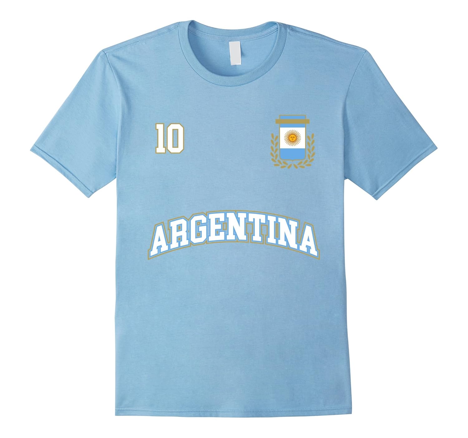 Argentina Shirt Number 10 Soccer Team Sport Seleccion FutbolRT