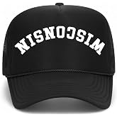 Wisconsin Upside Down Reversed Vintage Trucker Hat | WI | Premium Adjustable Snapback Baseball Hat for Men &amp; Women