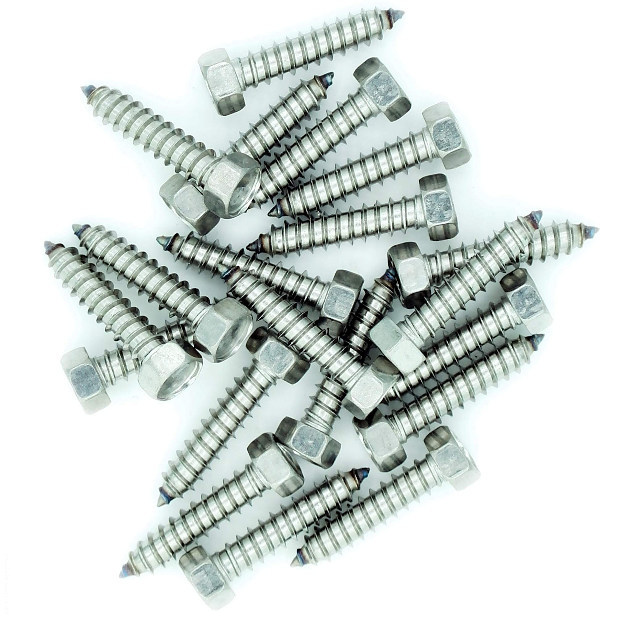 No.7 x 0.5 (3.9mm x 13mm) Hex Self-Tapping Screw - Stainless Steel (A2) (Pack of 20)