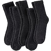 LINEMIN Womens Fuzzy Socks Cozy Fluffy Winter Warm Slipper Socks Microfiber Soft Home Sleeping Socks