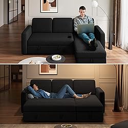 Yaheetech Sectional Sofa L-Shaped Sofa Couch Bed